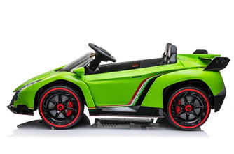 2021 Licensed Lamborghini Veneno Exotic Kids Car with Bluetooth | Lime Green - Elegant Electronix