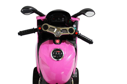 Image of Ducati Style Kids Motorcycle with LED Wheels Electric Ride on Bike 12V | Pink - Elegant Electronix