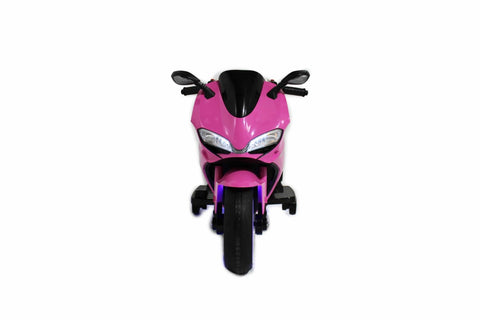 Image of Ducati Style Kids Motorcycle with LED Wheels Electric Ride on Bike 12V | Pink - Elegant Electronix