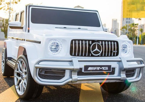 Image of white-mercedes-g-wagon-g-63-for-kids