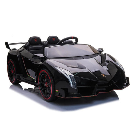 Image of Lamborghini Veneno 2 Seater Kids Car with Bluetooth