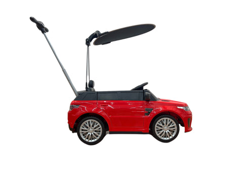 Image of Range Rover Electric Kids Car and Stroller | Red