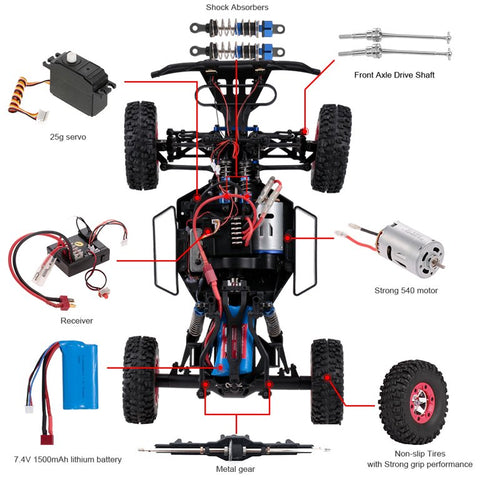 Image of RC High Speed Electric Drift Truck with 4WD