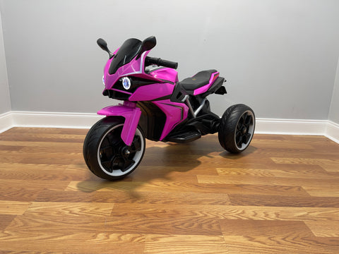 Image of 3 Wheel Motorcycle with LED Wheels Electric Kids Motorcycle Trike 12V