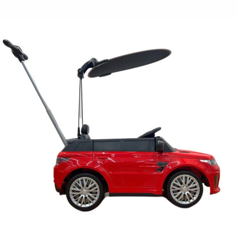 Image of Range Rover Electric Kids Car and Stroller | Red