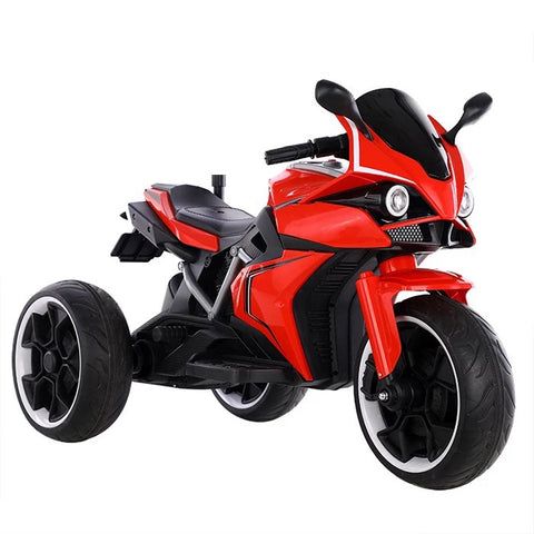 Image of 3 Wheel Motorcycle with LED Wheels Electric Kids Motorcycle Trike 12V