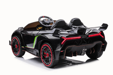 Image of Lamborghini Veneno 2 Seater Kids Car with Bluetooth