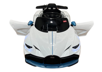 Baby Bugatti Style Ride on Car with Parental Remote Control 12V | White