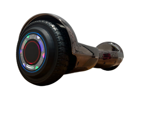 Image of Bluetooth Hoverboard with LED Lights | Chrome Black