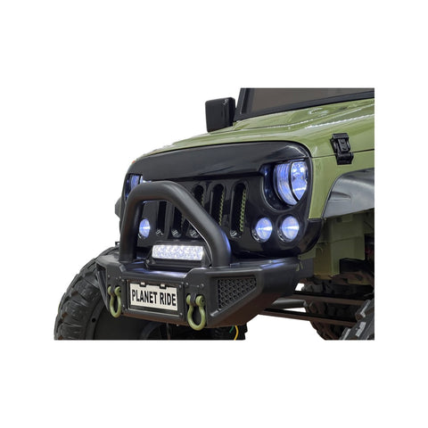 Image of 24V Lifted Kids Jeep with Bluetooth and Parental Remote