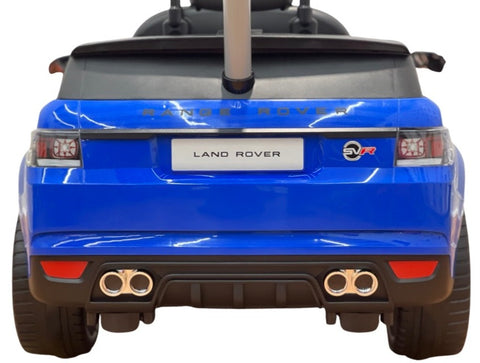 Image of Range Rover Electric Kids’ Car and Stroller | Blue