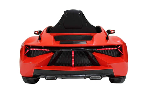 Image of Lambo Style Ride on Car with Parental Remote Control 12V | Red - Elegant Electronix