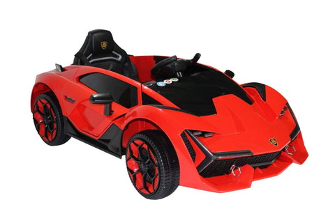 Image of Lambo Style Ride on Car with Parental Remote Control 12V | Red - Elegant Electronix