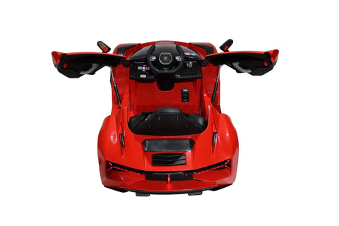 Image of Lambo Style Ride on Car with Parental Remote Control 12V | Red - Elegant Electronix