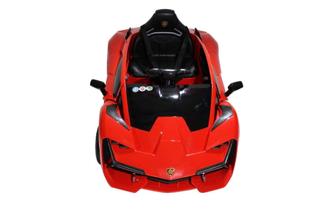 Image of Lambo Style Ride on Car with Parental Remote Control 12V | Red - Elegant Electronix