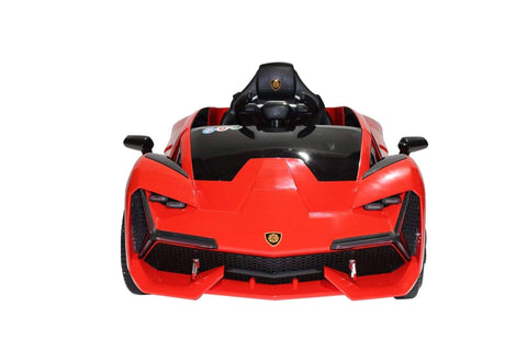 Image of Lambo Style Ride on Car with Parental Remote Control 12V | Red - Elegant Electronix