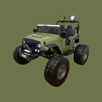 24V Lifted Kids Jeep with Bluetooth and Parental Remote