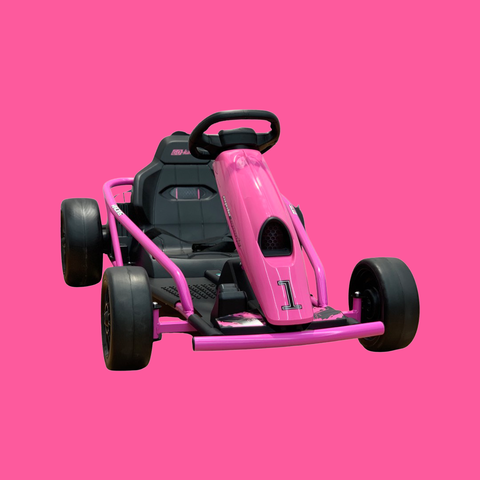 Image of Drifting Go Kart for Kids | 24V Pink